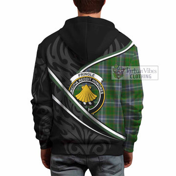 Pringle Tartan Family Crest Hoodie Celtic Scottish Thistle Floral - Tartan Vibes Clothing