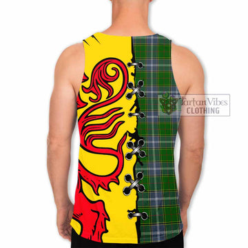 Pringle Tartan Family Crest Men Tank Top Lion Rampant Honor - Tartan Vibes Clothing
