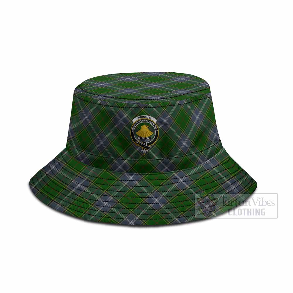 Pringle Tartan Fishing Hat with Family Crest