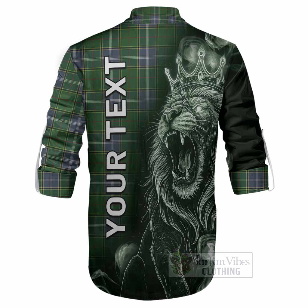 Pringle Tartan Ghillie Shirt Roaring Lion Heritage