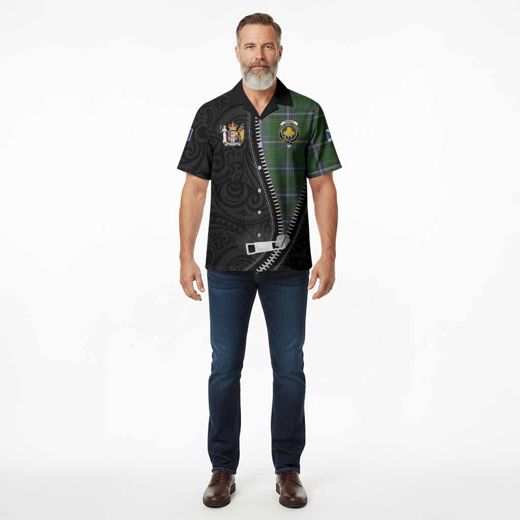 Pringle Tartan Hawaiian Shirt New Zealand Pattern Unique Zipper Stylized