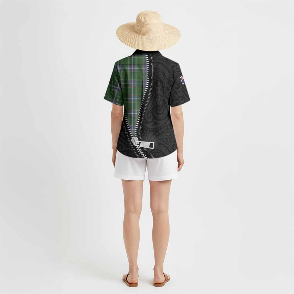 Pringle Tartan Hawaiian Shirt New Zealand Pattern Unique Zipper Stylized