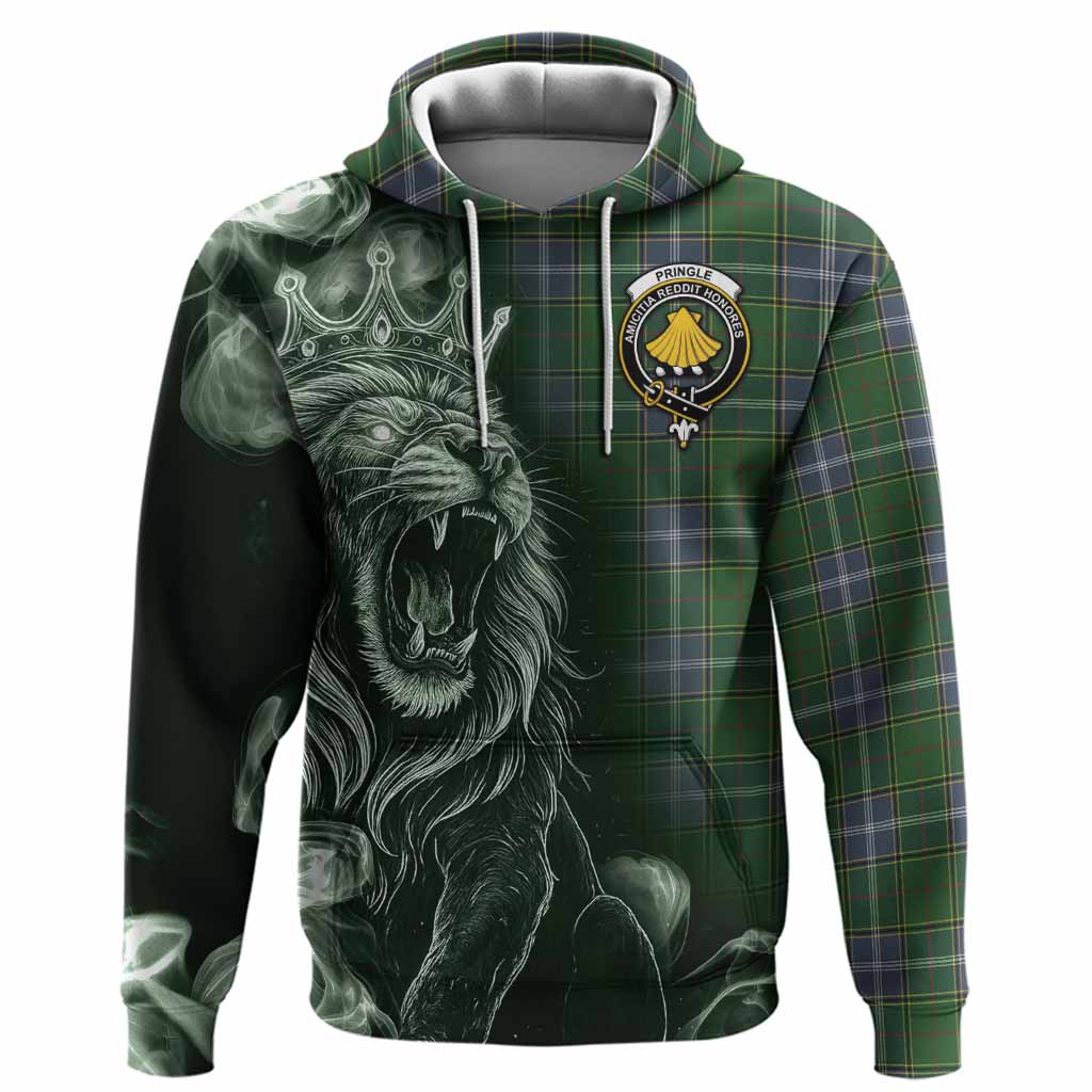 Pringle Tartan Hoodie Roaring Lion Heritage