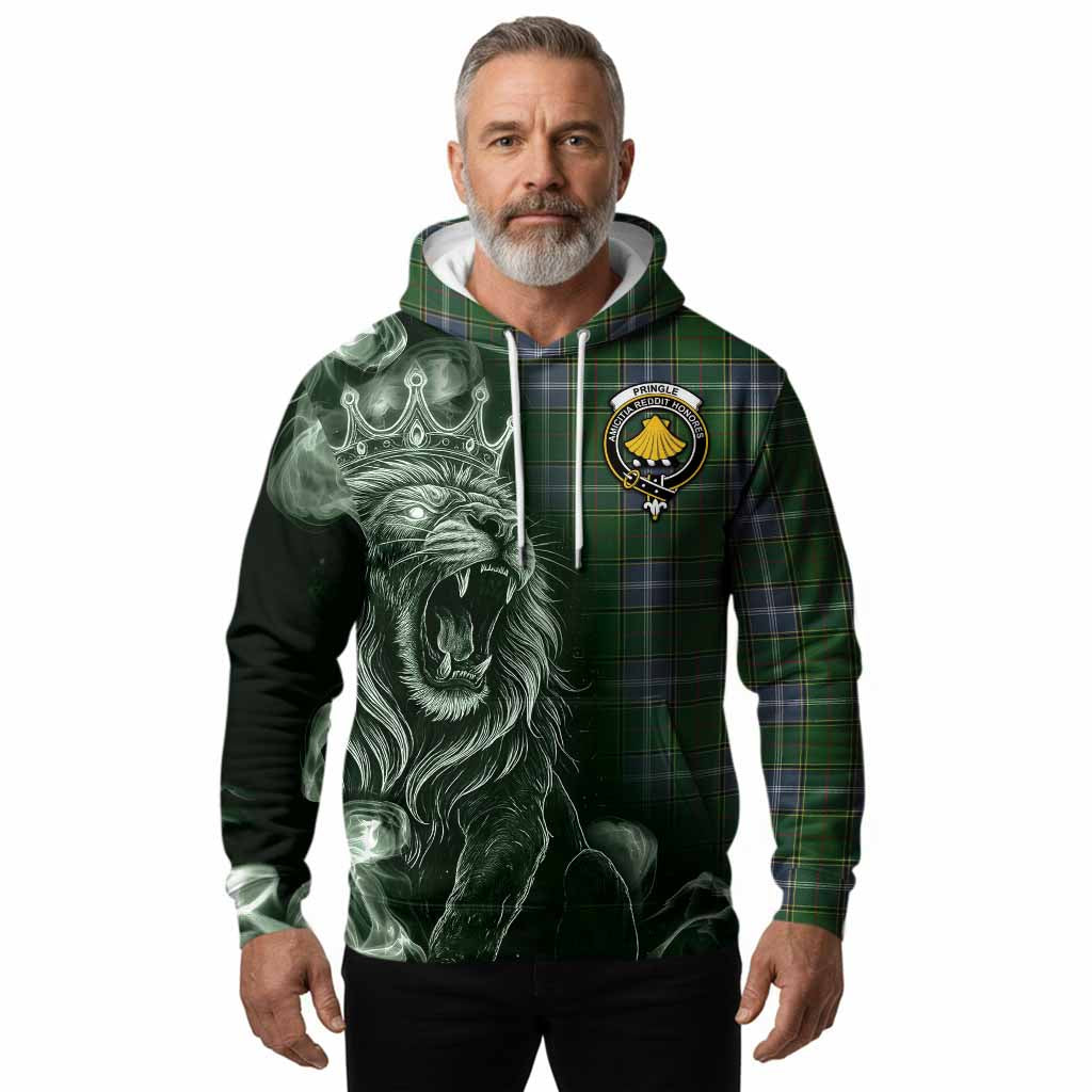 Pringle Tartan Hoodie Roaring Lion Heritage