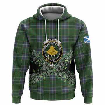 Pringle Tartan Hoodie Thistle Scottish Spirit