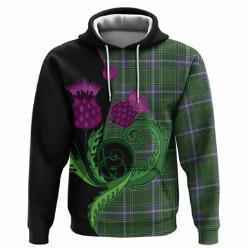 Pringle Tartan Hoodie Traditional Scottish Thistle
