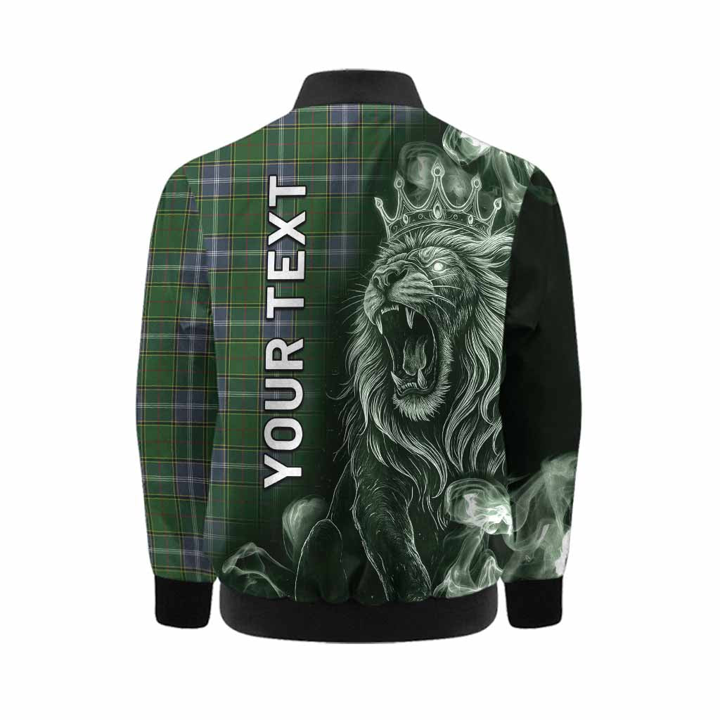 Pringle Tartan Kid Bomber Jacket Roaring Lion Heritage