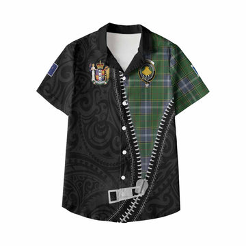 Pringle Tartan Kid Hawaiian Shirt New Zealand Pattern Unique Zipper Stylized