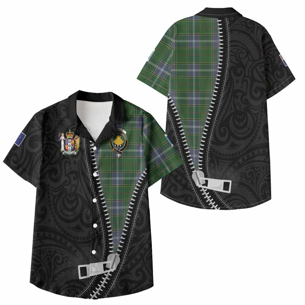 Pringle Tartan Kid Hawaiian Shirt New Zealand Pattern Unique Zipper Stylized