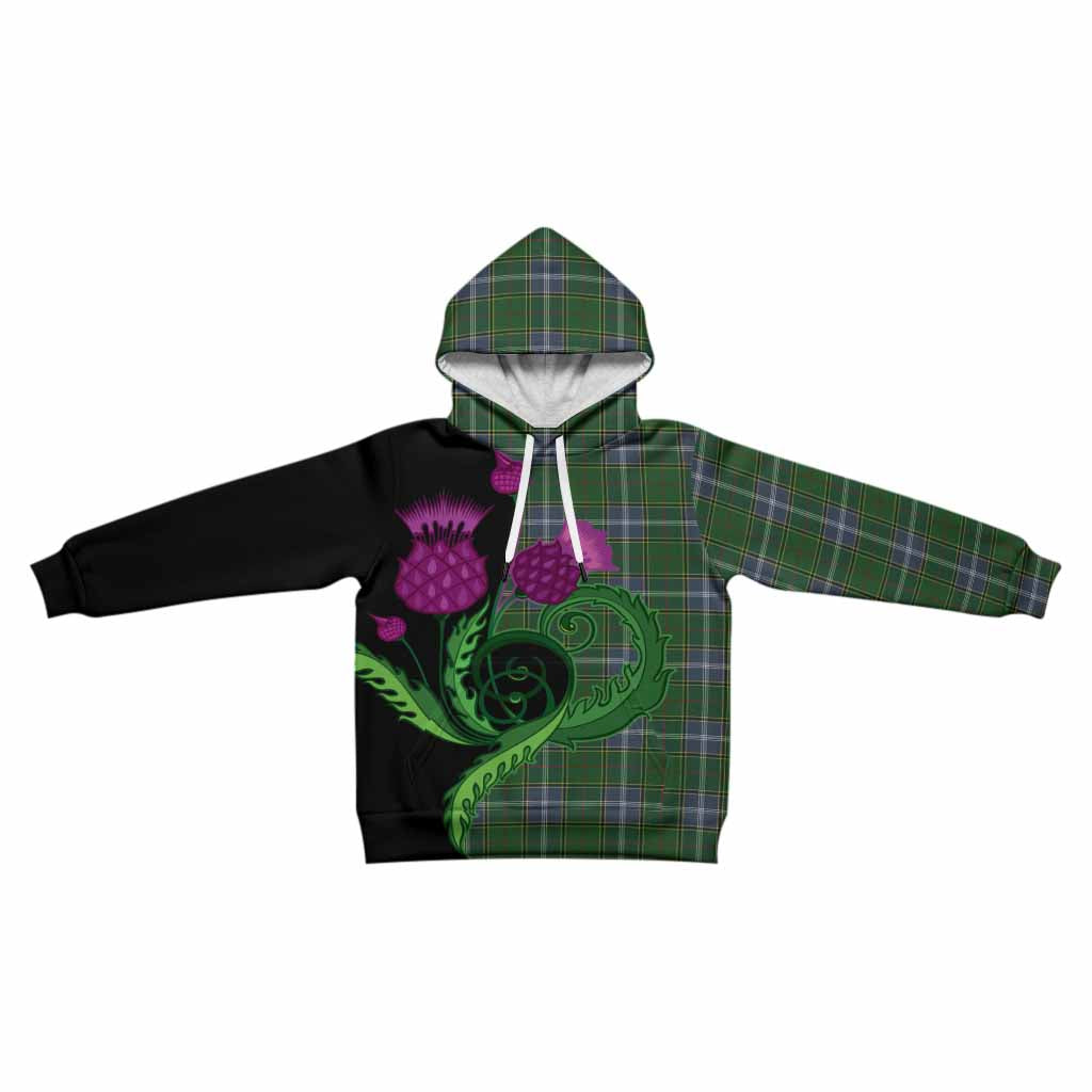 Pringle Tartan Kid Hoodie Traditional Scottish Thistle