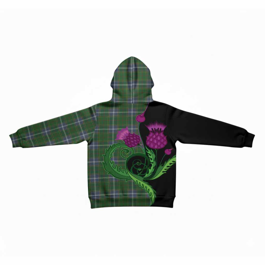 Pringle Tartan Kid Hoodie Traditional Scottish Thistle