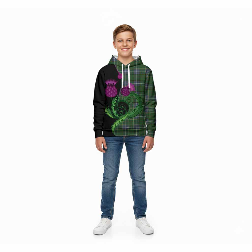 Pringle Tartan Kid Hoodie Traditional Scottish Thistle