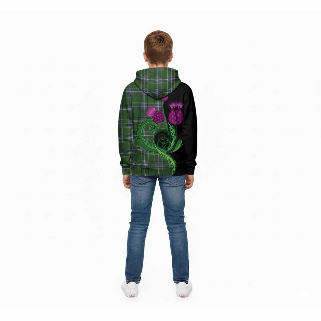 Pringle Tartan Kid Hoodie Traditional Scottish Thistle