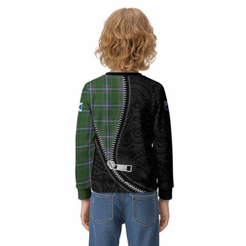 Pringle Tartan Kid Knitted Sweatshirt New Zealand Pattern Unique Zipper Stylized