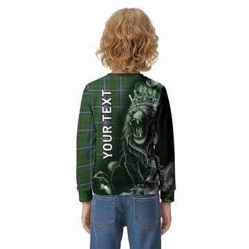 Pringle Tartan Kid Knitted Sweatshirt Roaring Lion Heritage