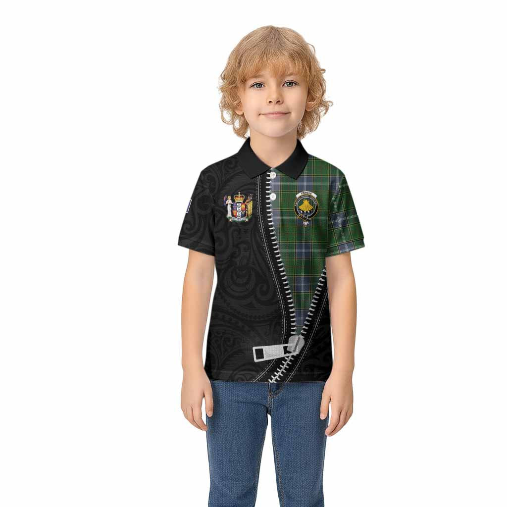 Pringle Tartan Kid Polo Shirt New Zealand Pattern Unique Zipper Stylized