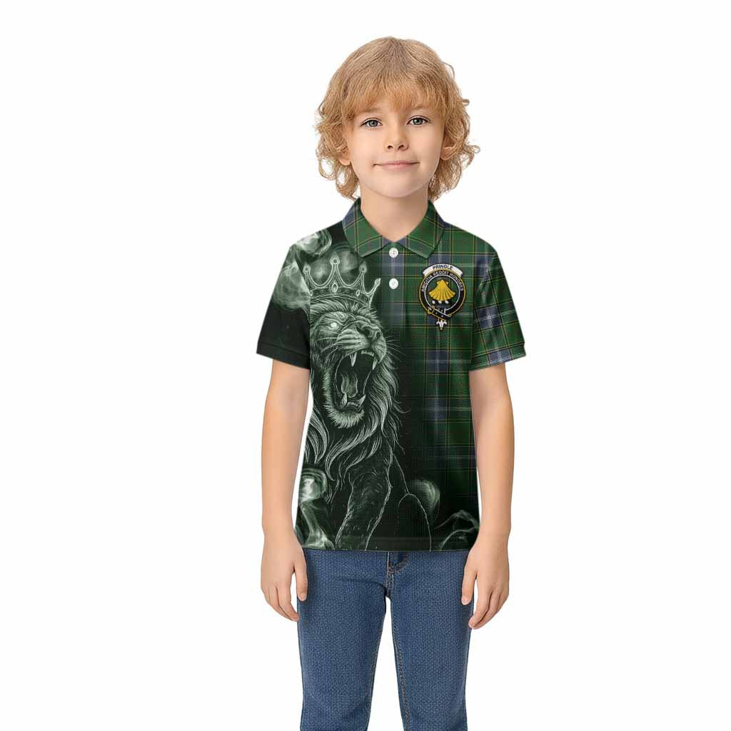 Pringle Tartan Kid Polo Shirt Roaring Lion Heritage