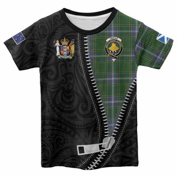 Pringle Tartan Kid T-shirt New Zealand Pattern Unique Zipper Stylized