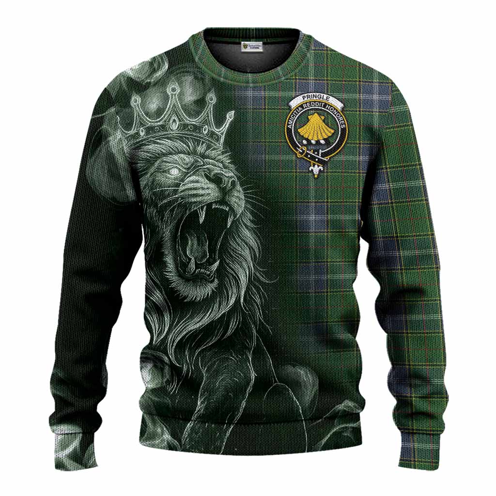 Pringle Tartan Knitted Sweater Roaring Lion Heritage