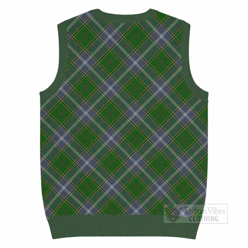 Pringle Tartan  Knitted V-Neck Vest Cross Style