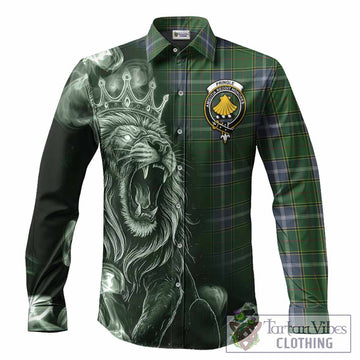Pringle Tartan Long Sleeve Button Shirts Roaring Lion Heritage