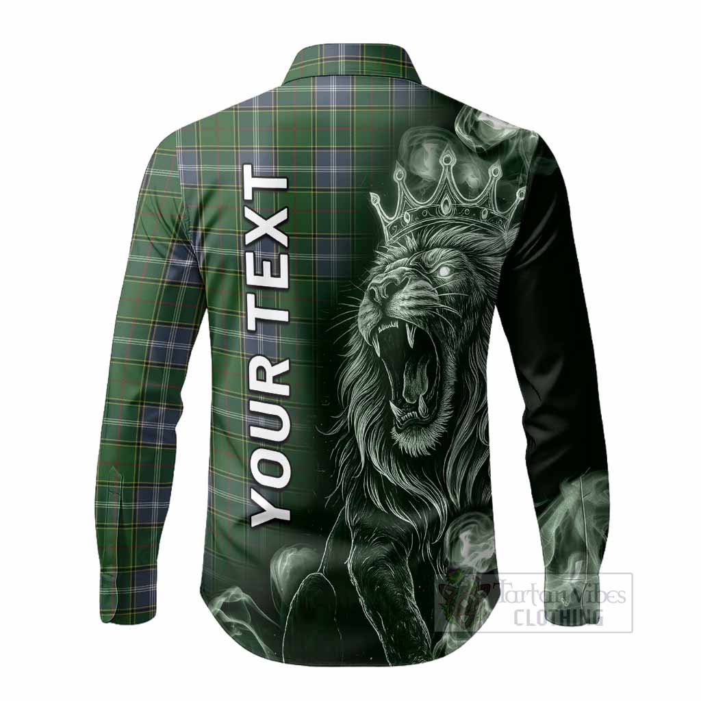 Pringle Tartan Long Sleeve Button Shirts Roaring Lion Heritage