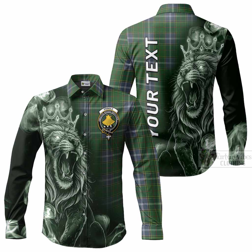Pringle Tartan Long Sleeve Button Shirts Roaring Lion Heritage