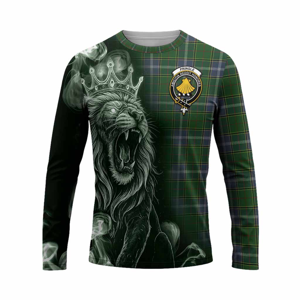 Pringle Tartan Long Sleeve T-Shirt Roaring Lion Heritage