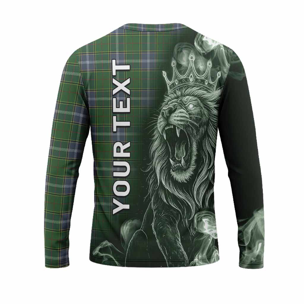 Pringle Tartan Long Sleeve T-Shirt Roaring Lion Heritage