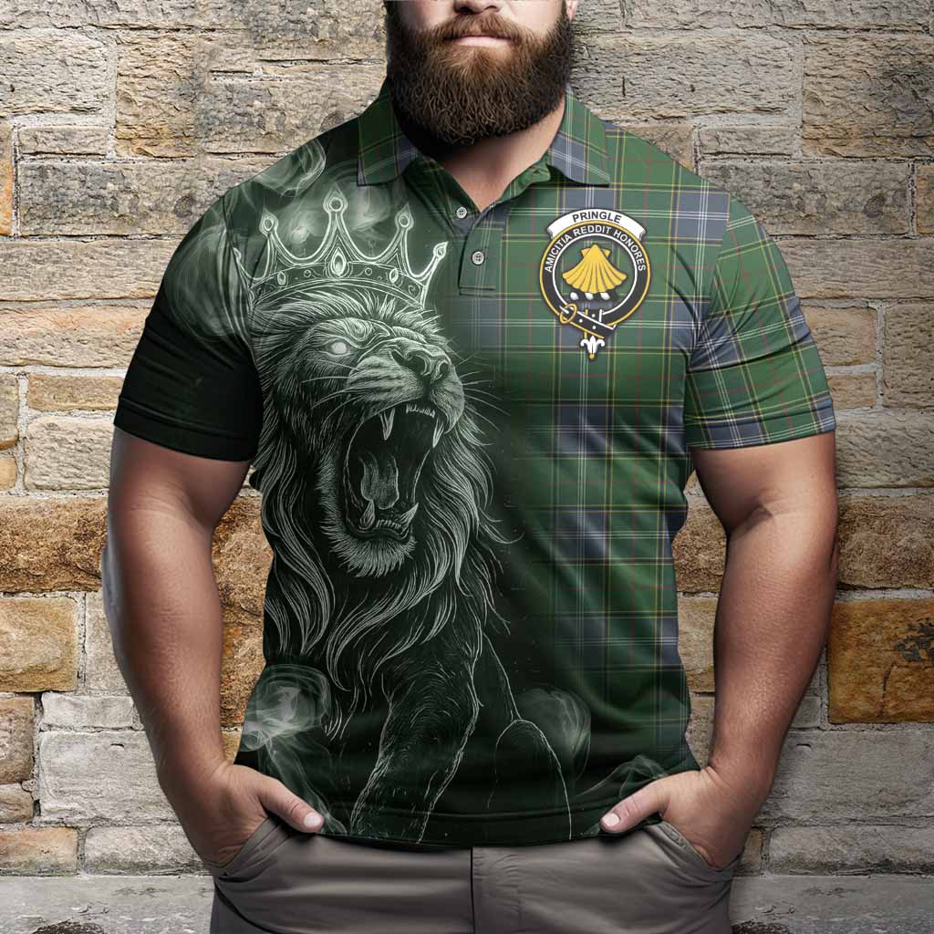 Pringle Tartan Polo Shirt Roaring Lion Heritage