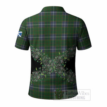 Pringle Tartan Polo Shirt Thistle Scottish Spirit
