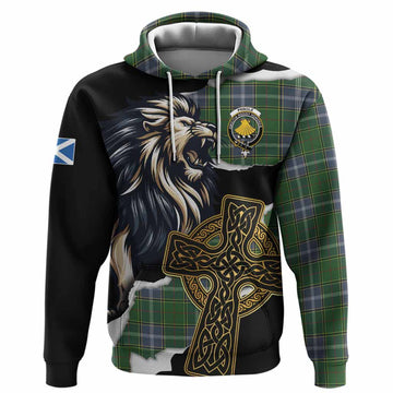 Pringle Tartan Scottish Hoodie Lion Celtic Heritage