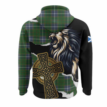Pringle Tartan Scottish Hoodie Lion Celtic Heritage