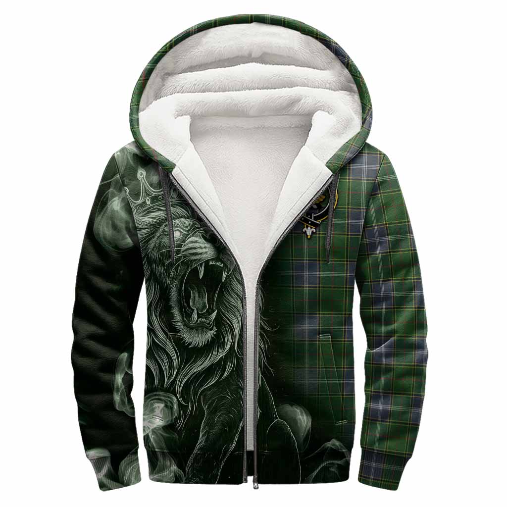 Pringle Tartan Sherpa Hoodie Roaring Lion Heritage