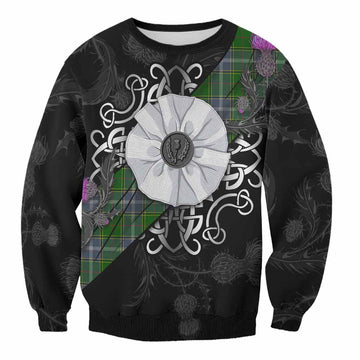 Pringle Tartan Sweatshirt Jacobite White Rose