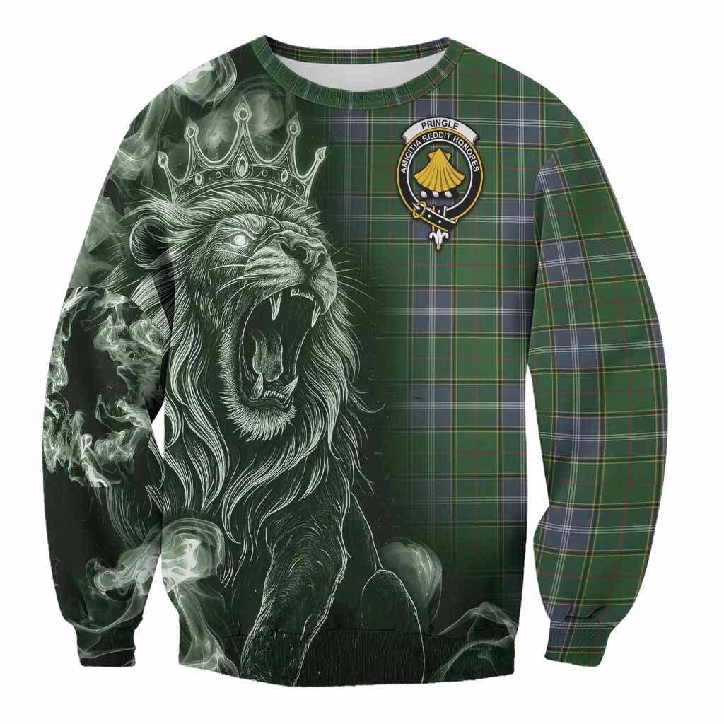 Pringle Tartan Sweatshirt Roaring Lion Heritage