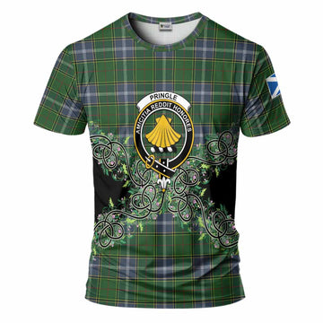 Pringle Tartan T-Shirt Thistle Scottish Spirit