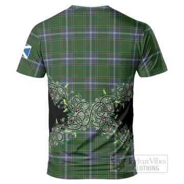 Pringle Tartan T-Shirt Thistle Scottish Spirit