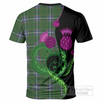Pringle Tartan T-Shirt Traditional Scottish Thistle