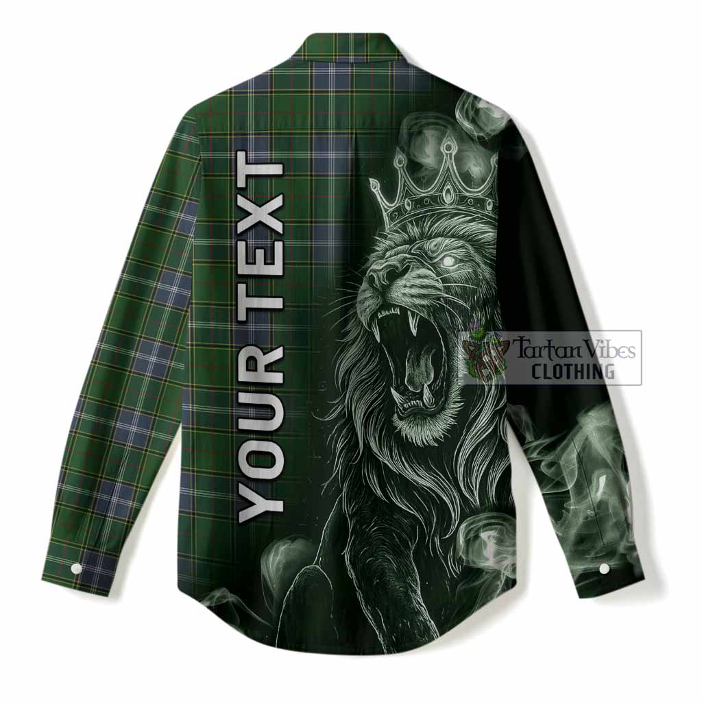 Pringle Tartan Women Casual Shirt Roaring Lion Heritage