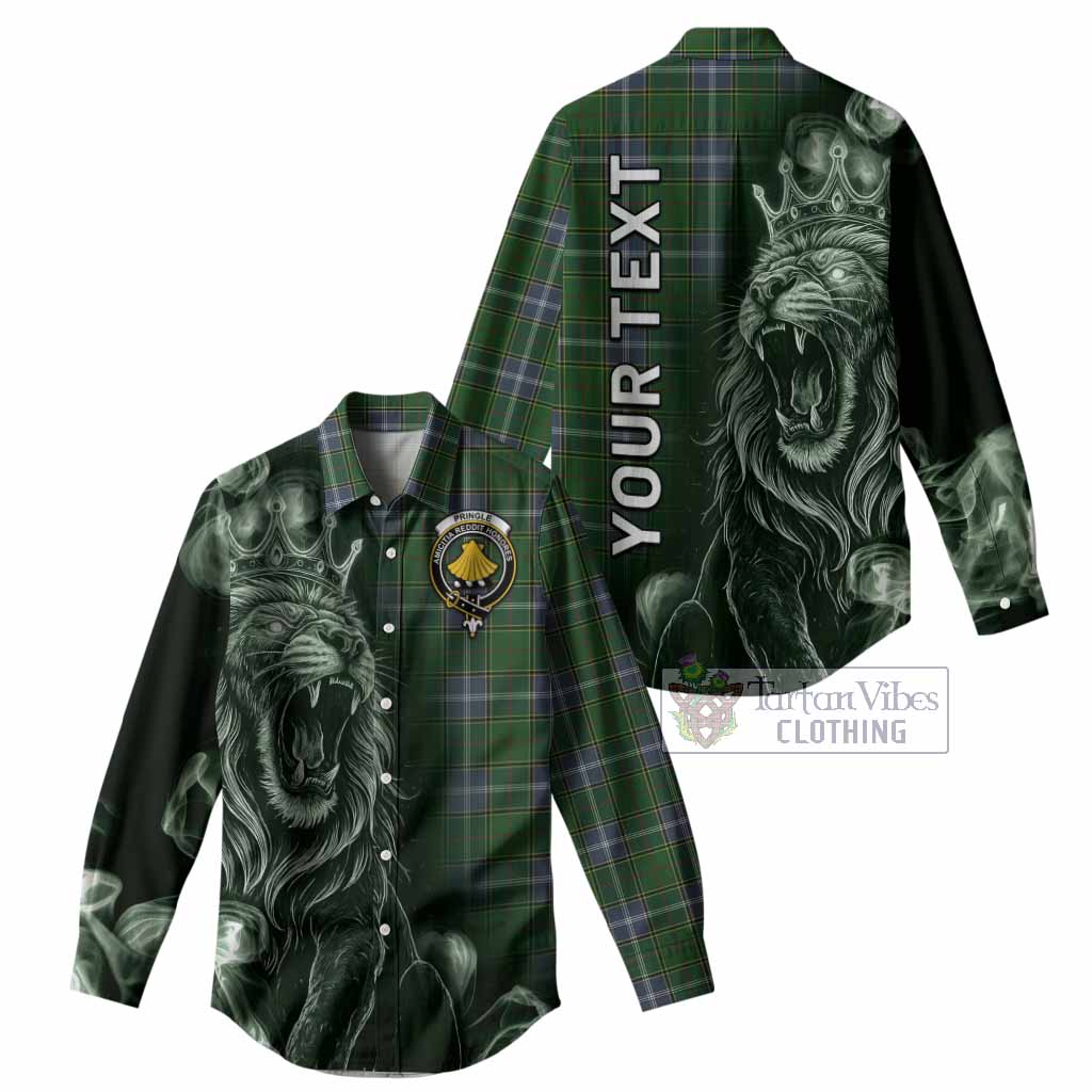 Pringle Tartan Women Casual Shirt Roaring Lion Heritage