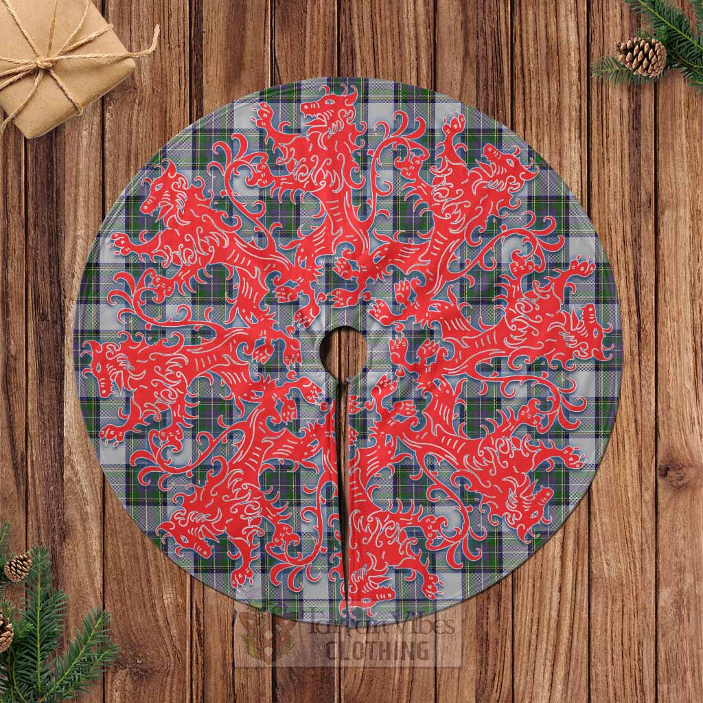 Pritchard Tartan Christmas Tree Skirt Lion Rampant Style Casual Tree Skirts - Tartan Vibes Clothing