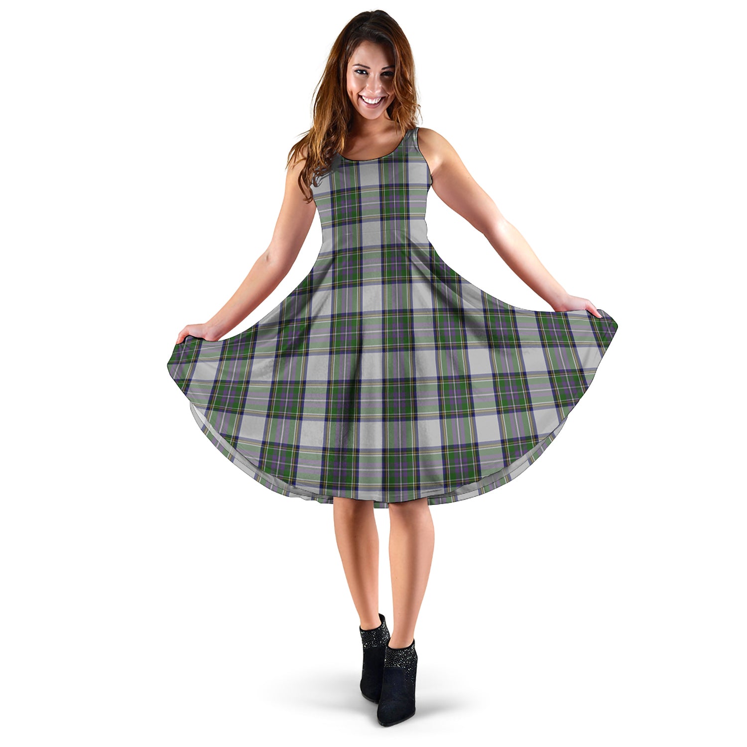 Pritchard Tartan Sleeveless Midi Womens Dress XL - Tartan Vibes Clothing