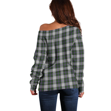 Pritchard Tartan Off Shoulder Women Sweater