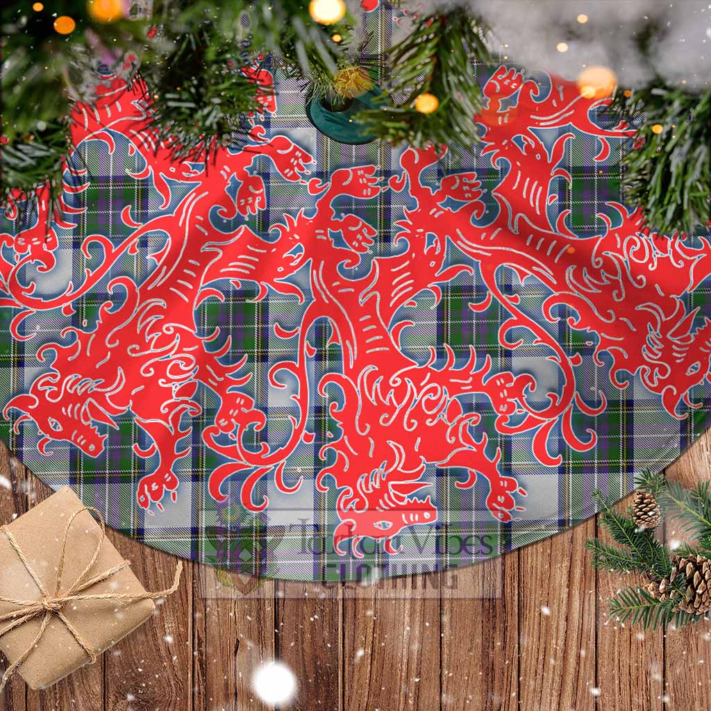 Pritchard Tartan Christmas Tree Skirt Lion Rampant Style - Tartan Vibes Clothing