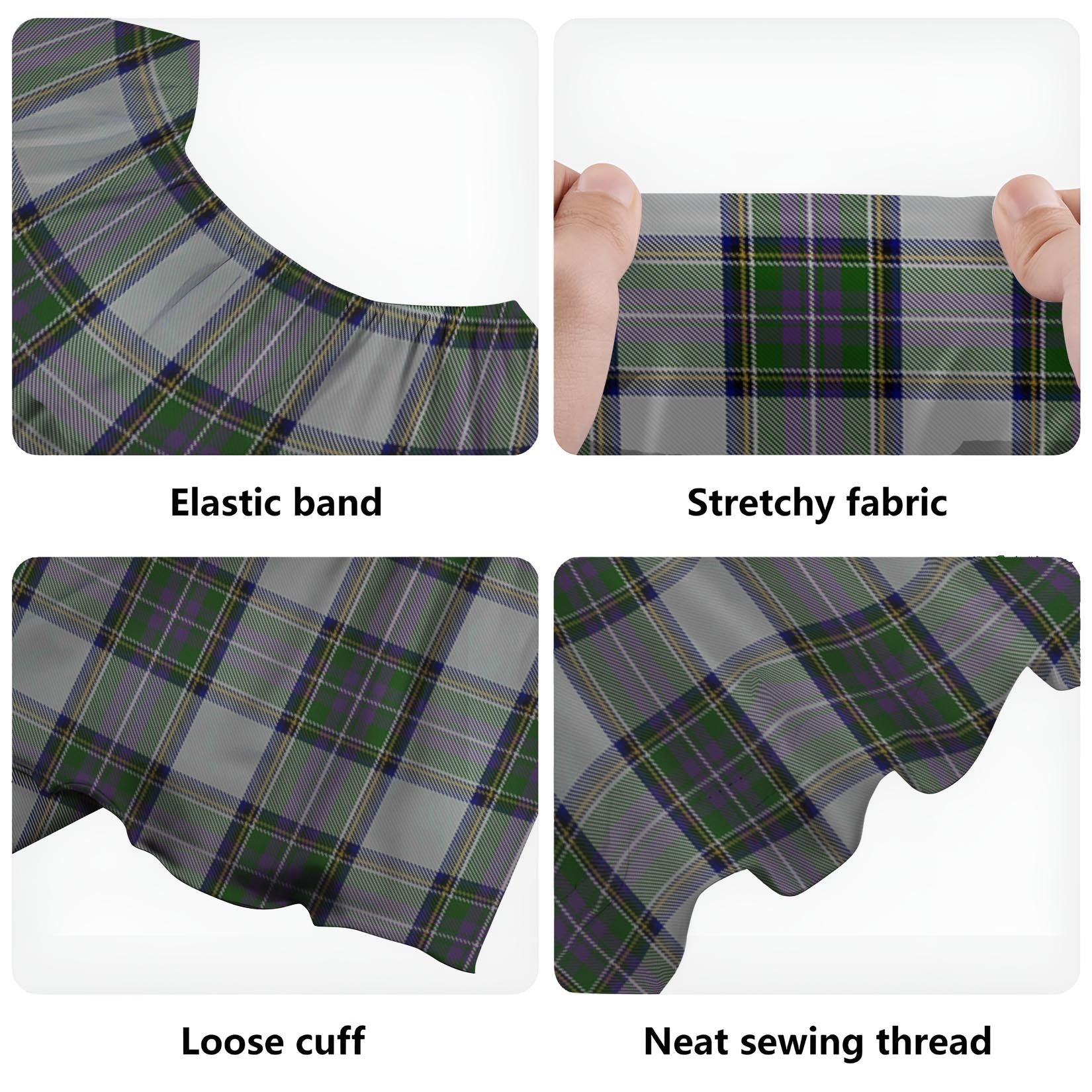 Pritchard Tartan Off Shoulder Long Dress - Tartanvibesclothing