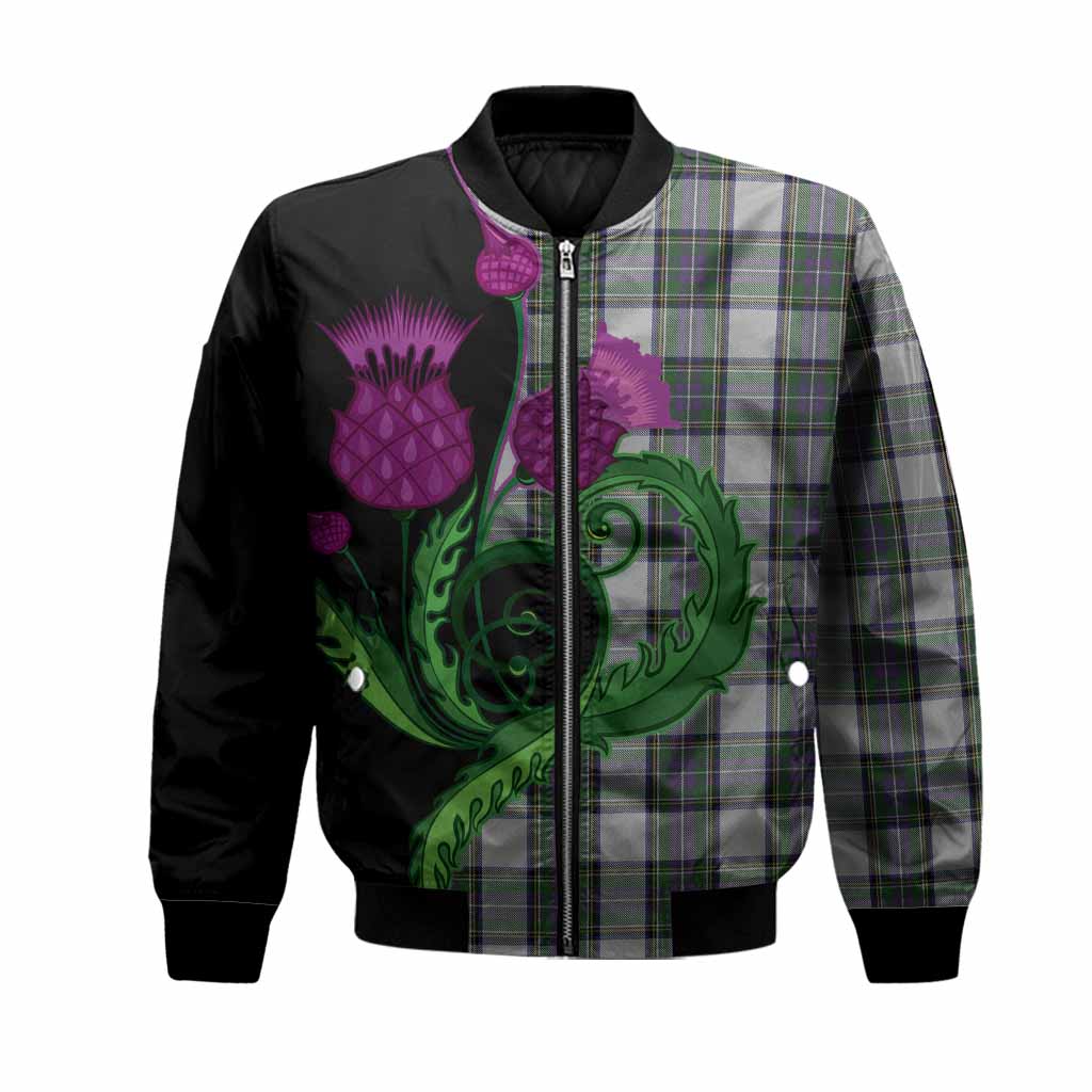 Pritchard Tartan Bomber Jacket Traditional Scottish Thistle