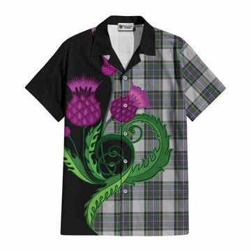 Pritchard Tartan Cotton Hawaiian Shirt Traditional Scottish Thistle