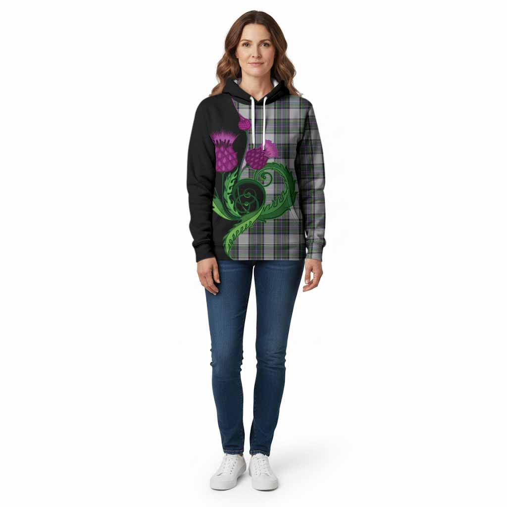 Pritchard Tartan Cotton Hoodie Traditional Scottish Thistle