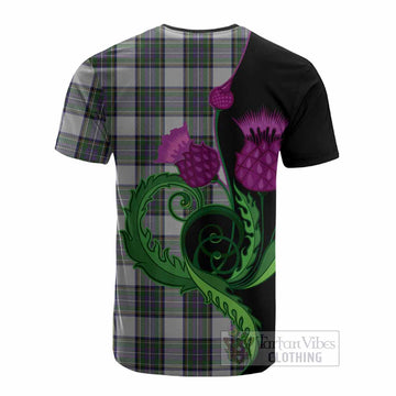 Pritchard Tartan Cotton T-shirt Traditional Scottish Thistle